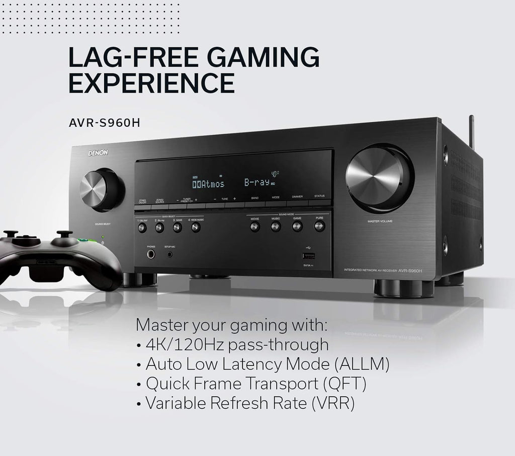 Black 7.2 Channel AV Receiver W337
