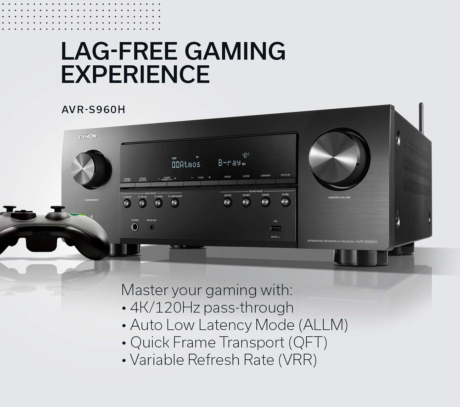Black 7.2 Channel AV Receiver W337