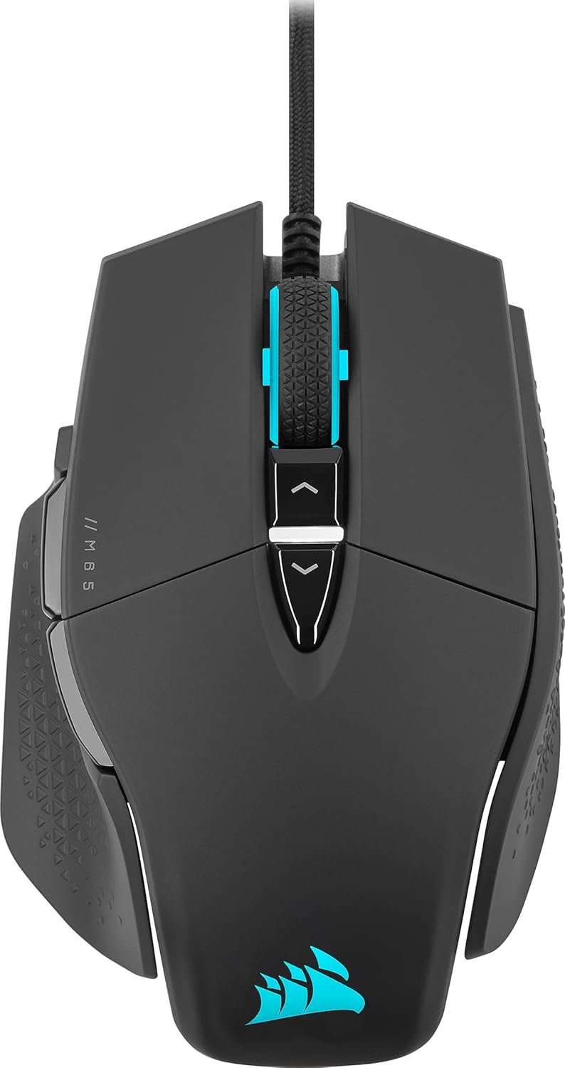 Black Wired Gaming Mouse with Adjustable Weight and Aluminum Frame Q37816