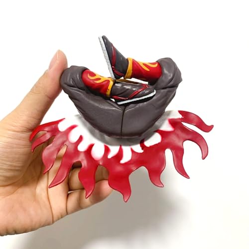 Anime Devil Slayer Eating Rice Balls Sitting Pose Action Figure Toy W604645