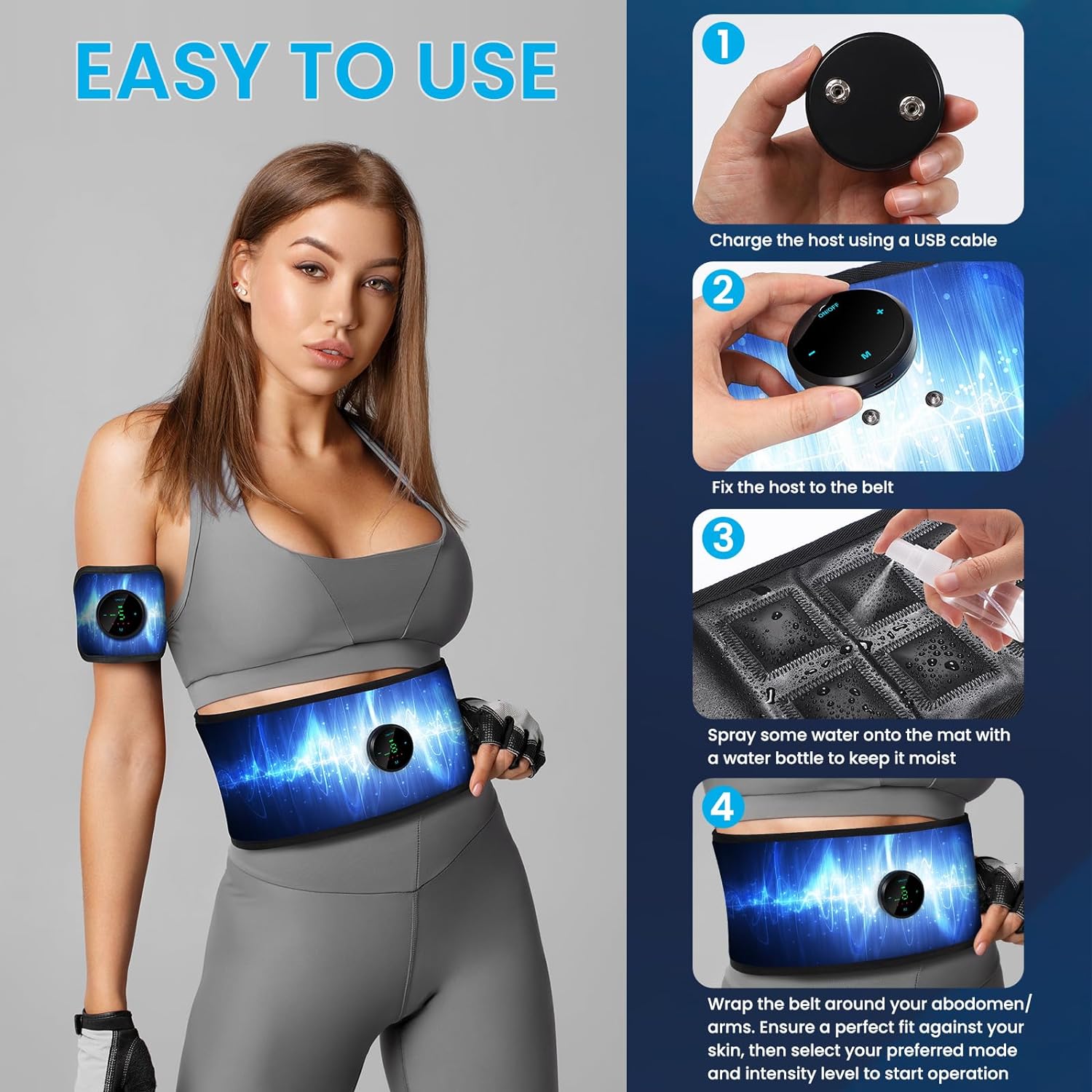 ABS Stimulator Muscle Toner Y1319
