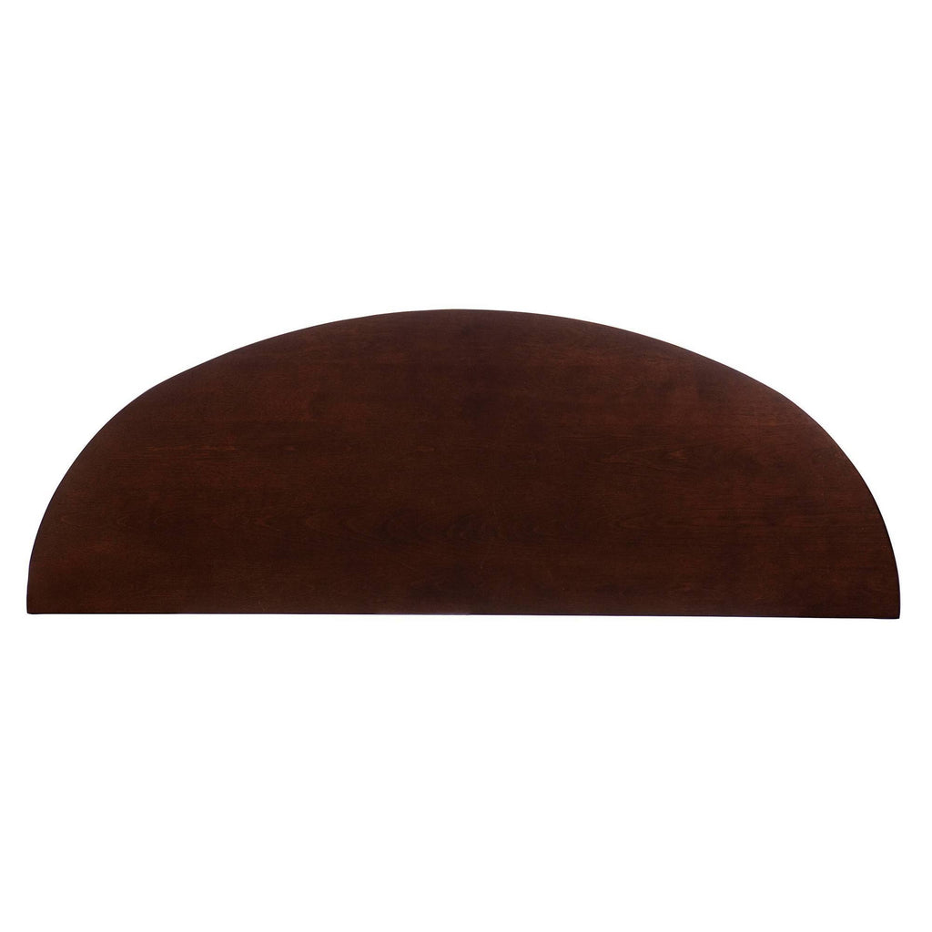 Brown Demilune Console Table B757