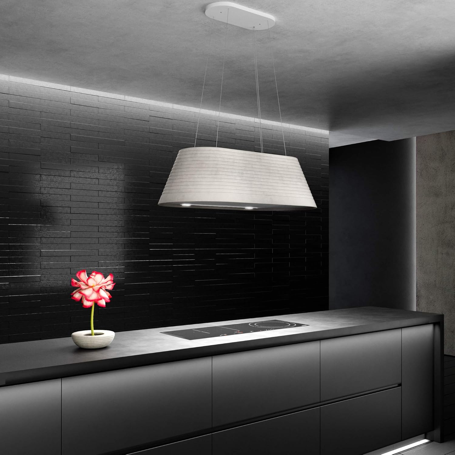 40 Inch Island-mount Ductless Kitchen Range Hood with LED Q926