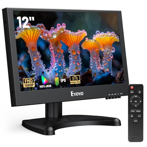 12 inch 1920x1080 IPS LCD Monitor with VGA HDMI BNC AV USB Input Metal Housing R297