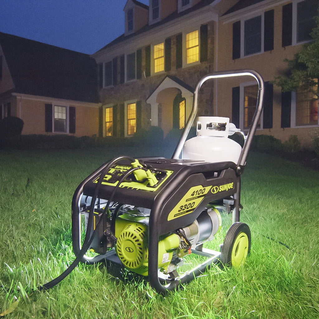 4100-Watt Portable Propane Generator with Cover M492182