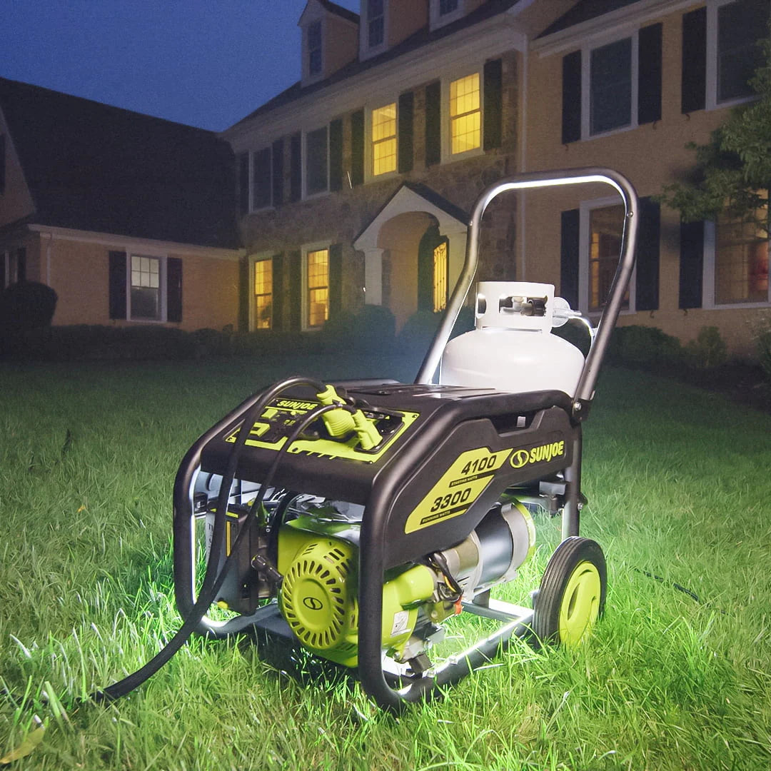 4100-Watt Portable Propane Generator with Cover M492182
