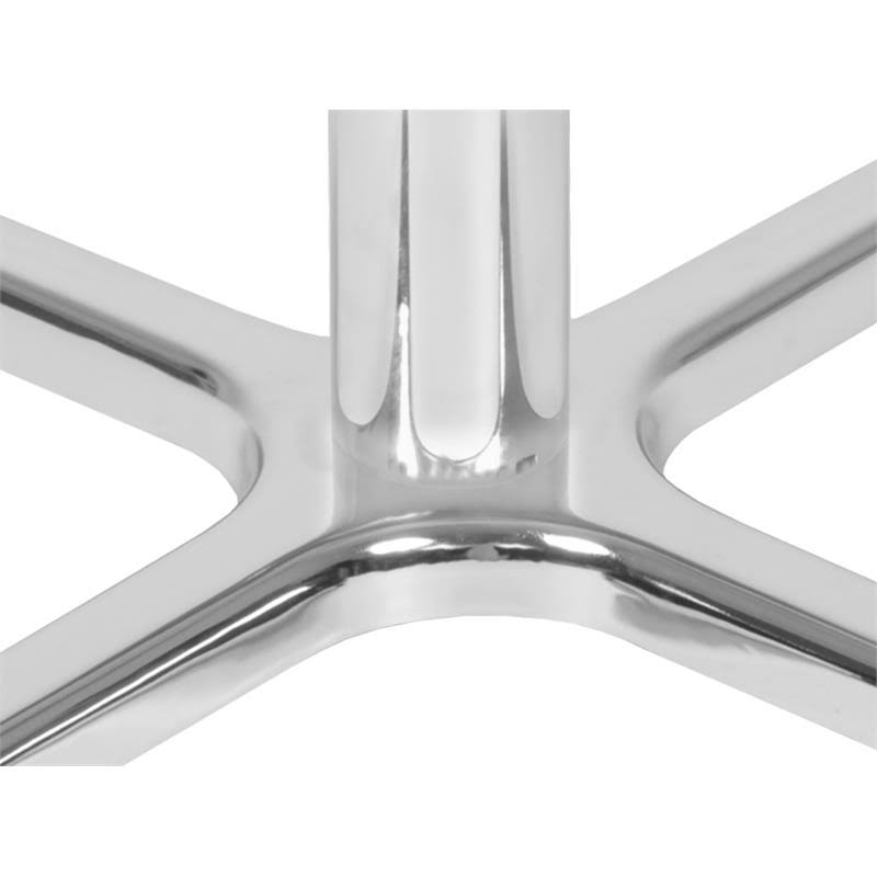 Grey Chrome Round X-Base Table N50644