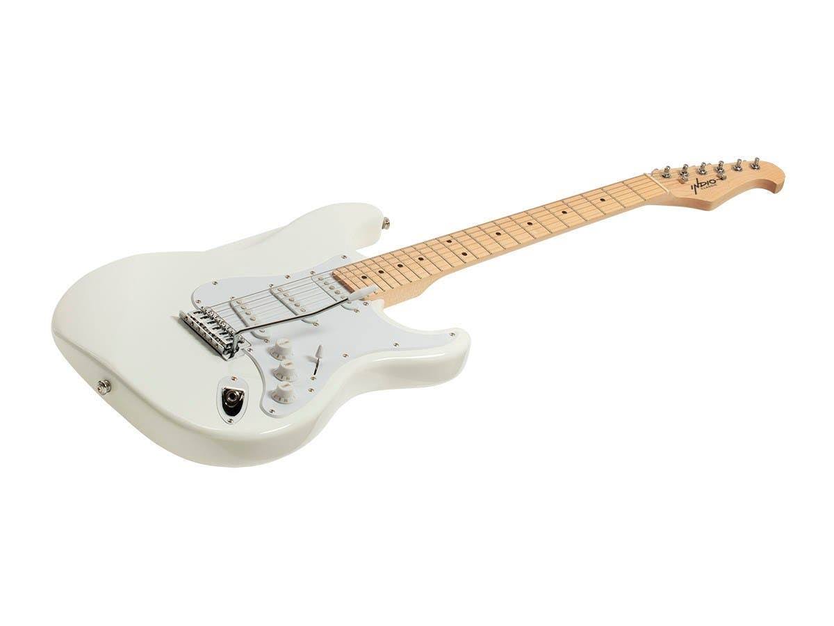 White Electric Guitar with Gig Bag D411