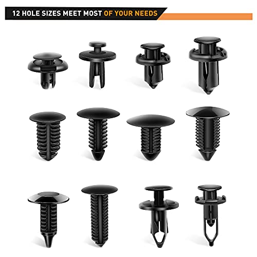 240PCS Bumper Retainer Clips Car Plastic Rivets Push Retainer Kit Auto Push Pin Rivets Set X20781