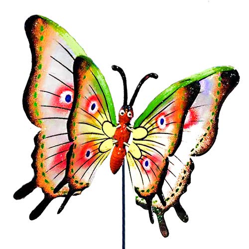 3D Large Butterfly Garden Stakes Decorations Outdoor Lawn Decorative Yard Decor Ornaments (Pack of 4) U140725