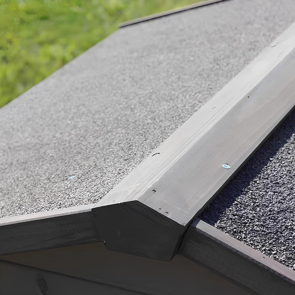Grey Weatherproof Wooden Dog House with Elevated Floor A3699