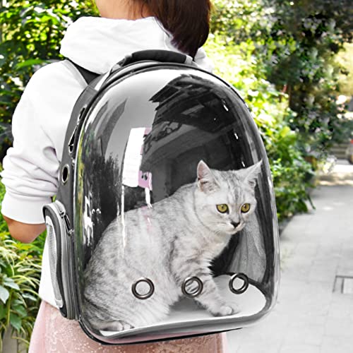 Black Expandable Cat Carrier Backpack D727