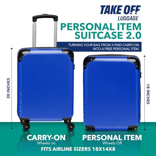 18 Inch Personal Item Suitcase with Removable Wheels L897
