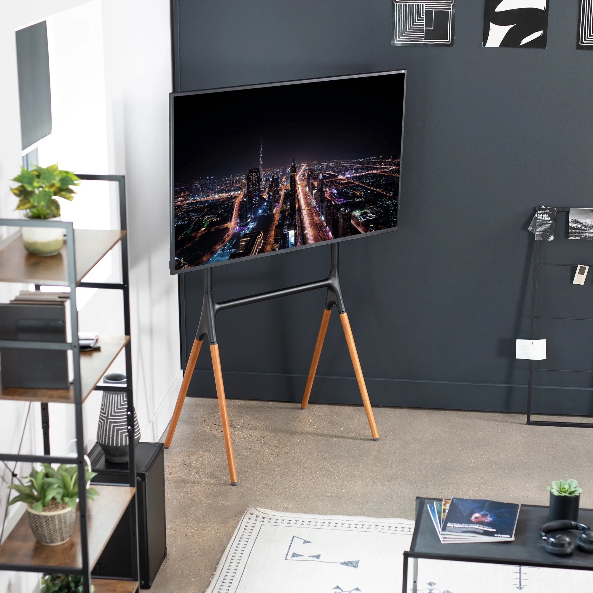 Adjustable Floor TV Stand Mounts 49" to 70" Screens M13489