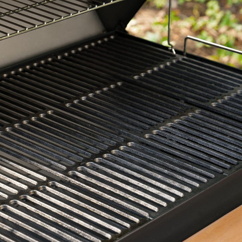 Charcoal Grill and Smoker with Cast Iron Grates and 950 Cooking Square Inches in Black X82262