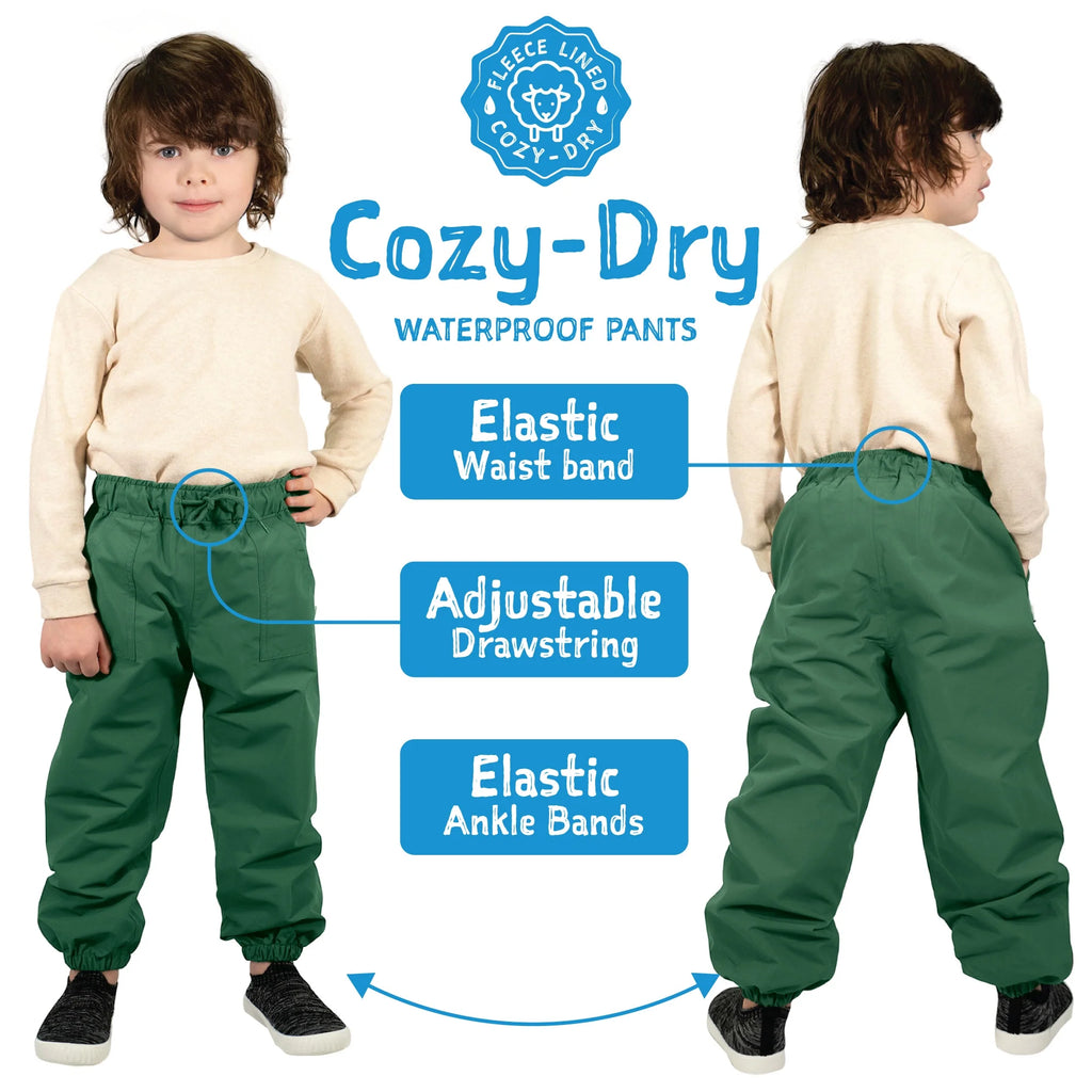 Black Fleece Lined Rain Snow Pants Size 3T J2762