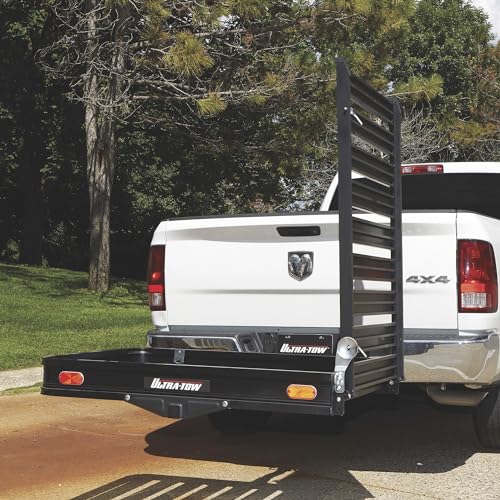 Aluminum Hitch Cargo Carrier with Ramp, 500-Lb. Capacity, Black, 60in. x 30in. x 4in. B61683