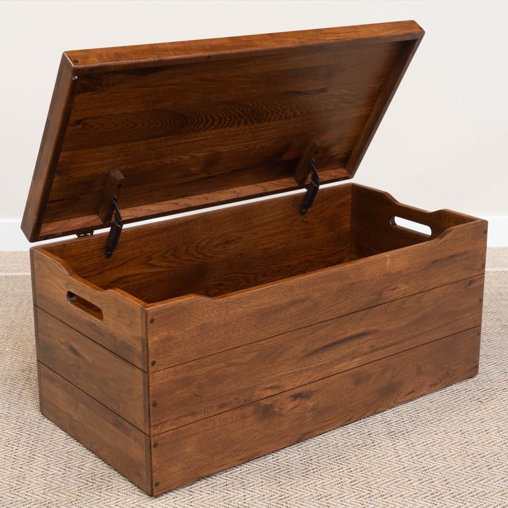 36” Solid Wooden Storage Chest with Handles Y4962