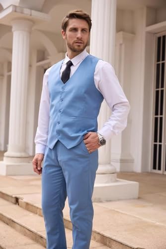 Mens 3 Piece Slim Fit Suit H760789