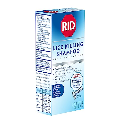2 Fl Oz Lice Killing Shampoo with Nit Comb J6132