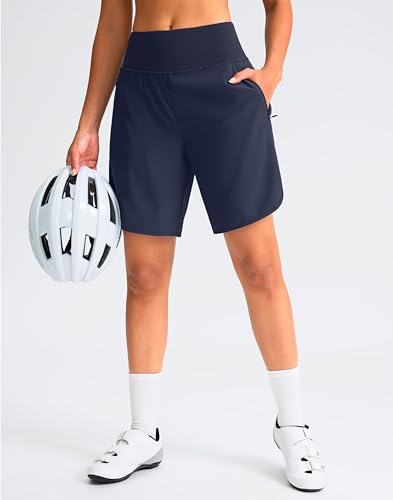 4D Padded Cycling Shorts with Zipper Pockets High Waist M241