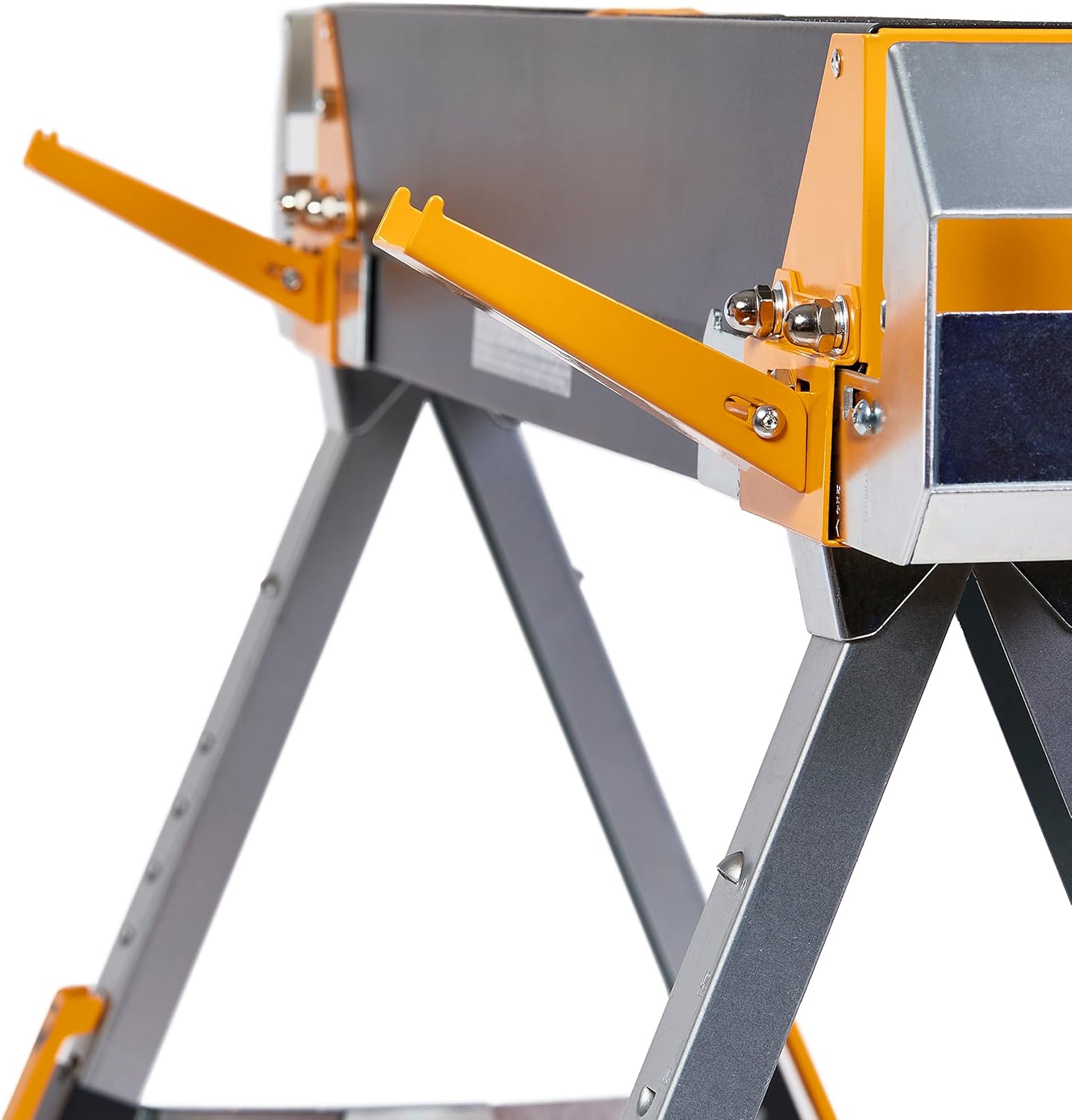 Folding Sawhorse, 100% High Grade Steel, 2 Pack U48170