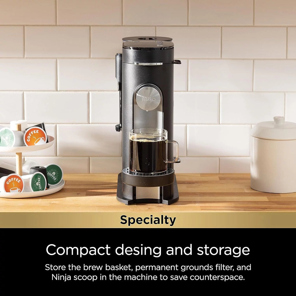 Black Single-Serve Coffee Maker L92202