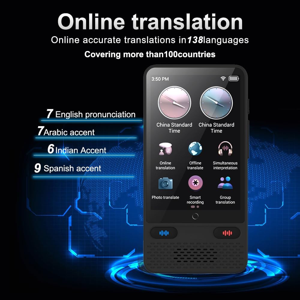 138 Language Two-Way Instant Translator Device U3748