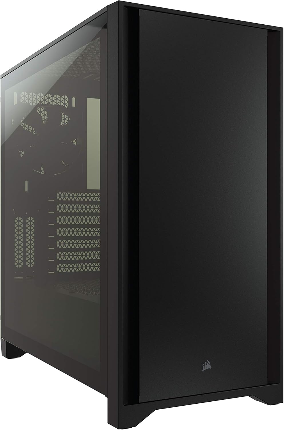 Black Tempered Glass Mid-Tower ATX PC Case J505641