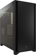 Black Tempered Glass Mid-Tower ATX PC Case J505641