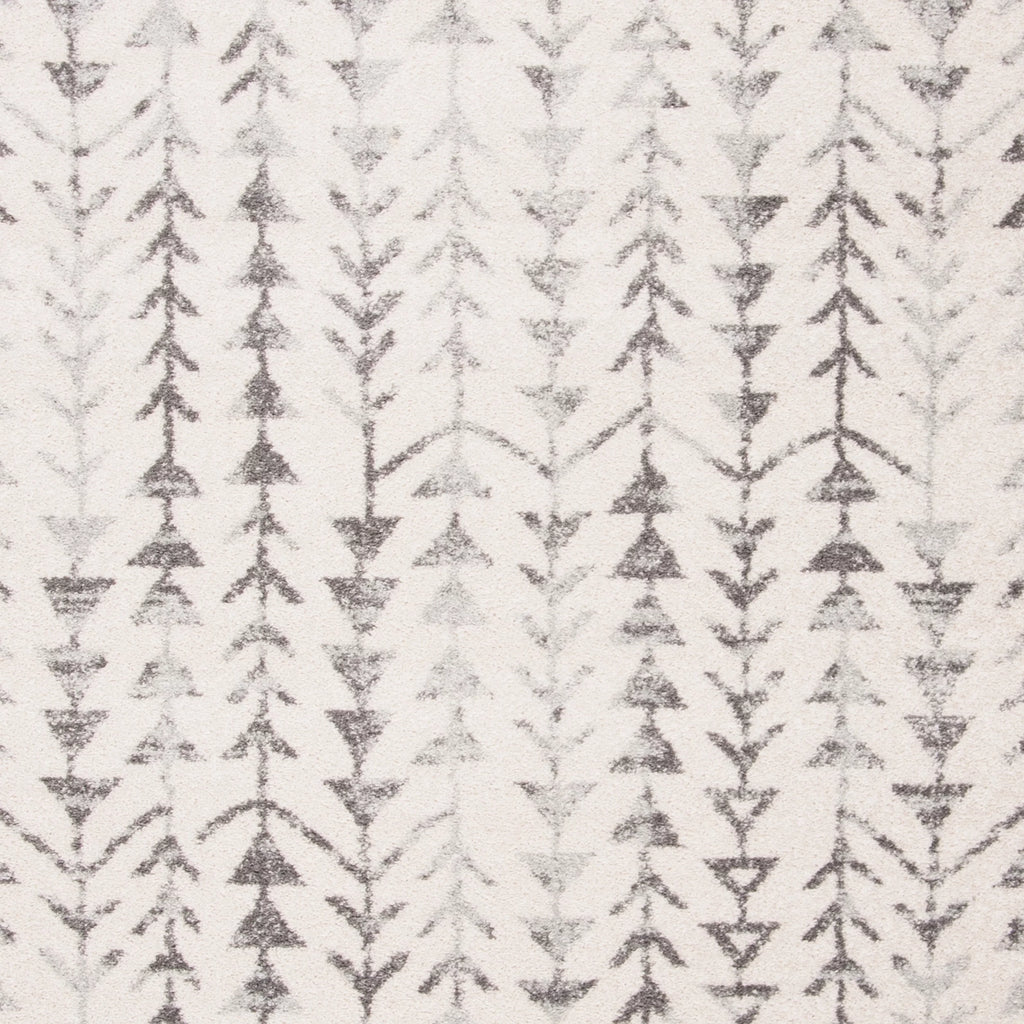 Ivory/Grey 8' x 10' Moroccan Geometric Area Rug B3961