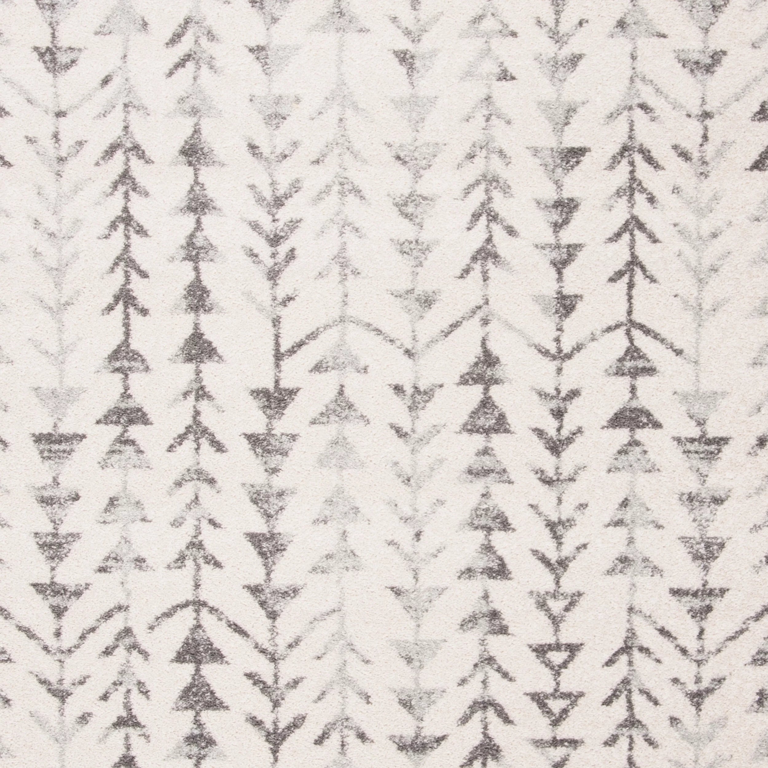 Ivory/Grey 8' x 10' Moroccan Geometric Area Rug B3961