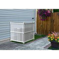 White Outdoor Privacy Screen Panels Fence Divider G1084