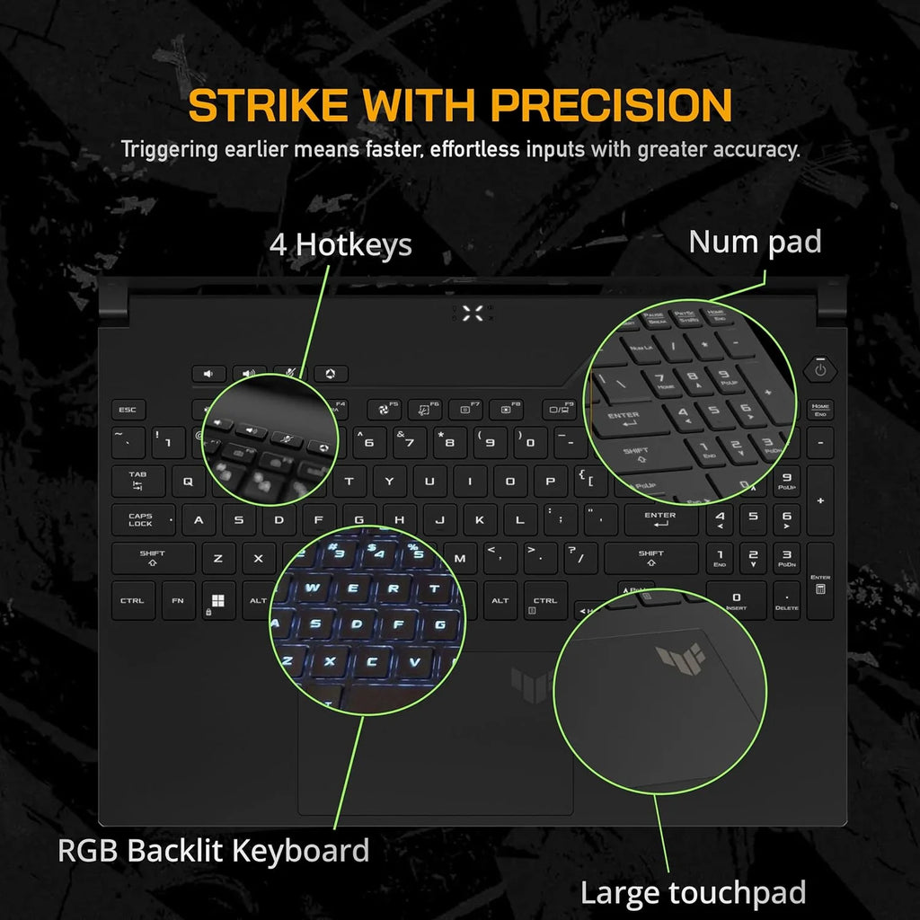 16" FHD 165Hz Gaming Laptop, AMD Ryzen 7-7735HS, Radeon RX7600S V8G Graphics, 64GB DDR5 RAM, 2TB PCIe SSD, RGB Backlit Keyboard, Wi-Fi 6, Win 11 Pro Q997
