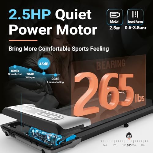 2.5 HP Portable Treadmill with Remote Control G274