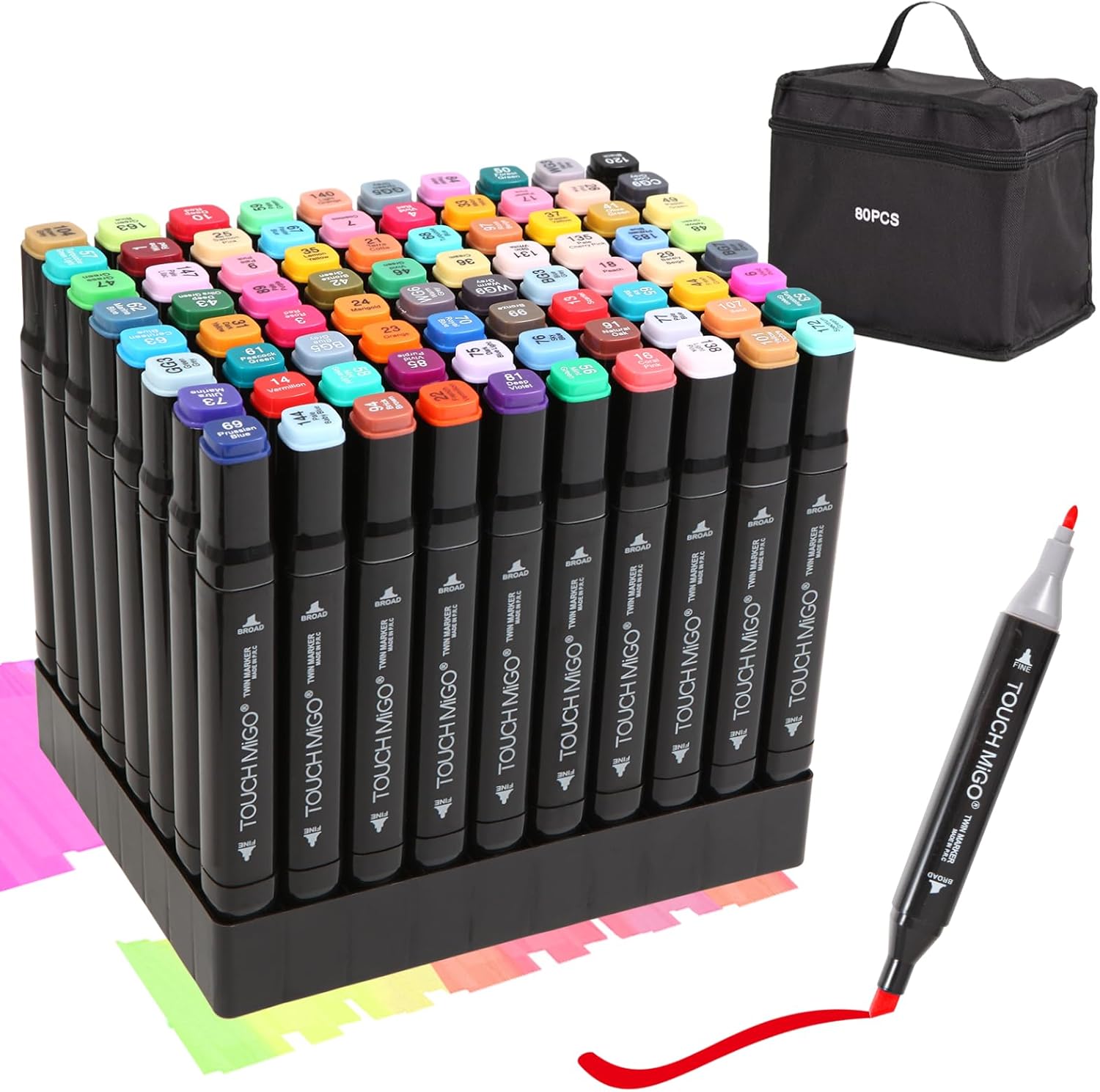 80 Colors Alcohol Based Art Markers Set I241