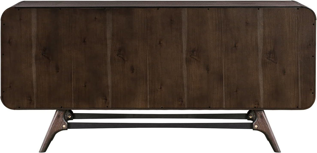 Brown 65 Inch Serving Cabinet with 3 Drawers X104008
