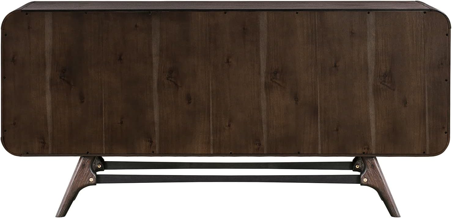 Brown 65 Inch Serving Cabinet with 3 Drawers X104008