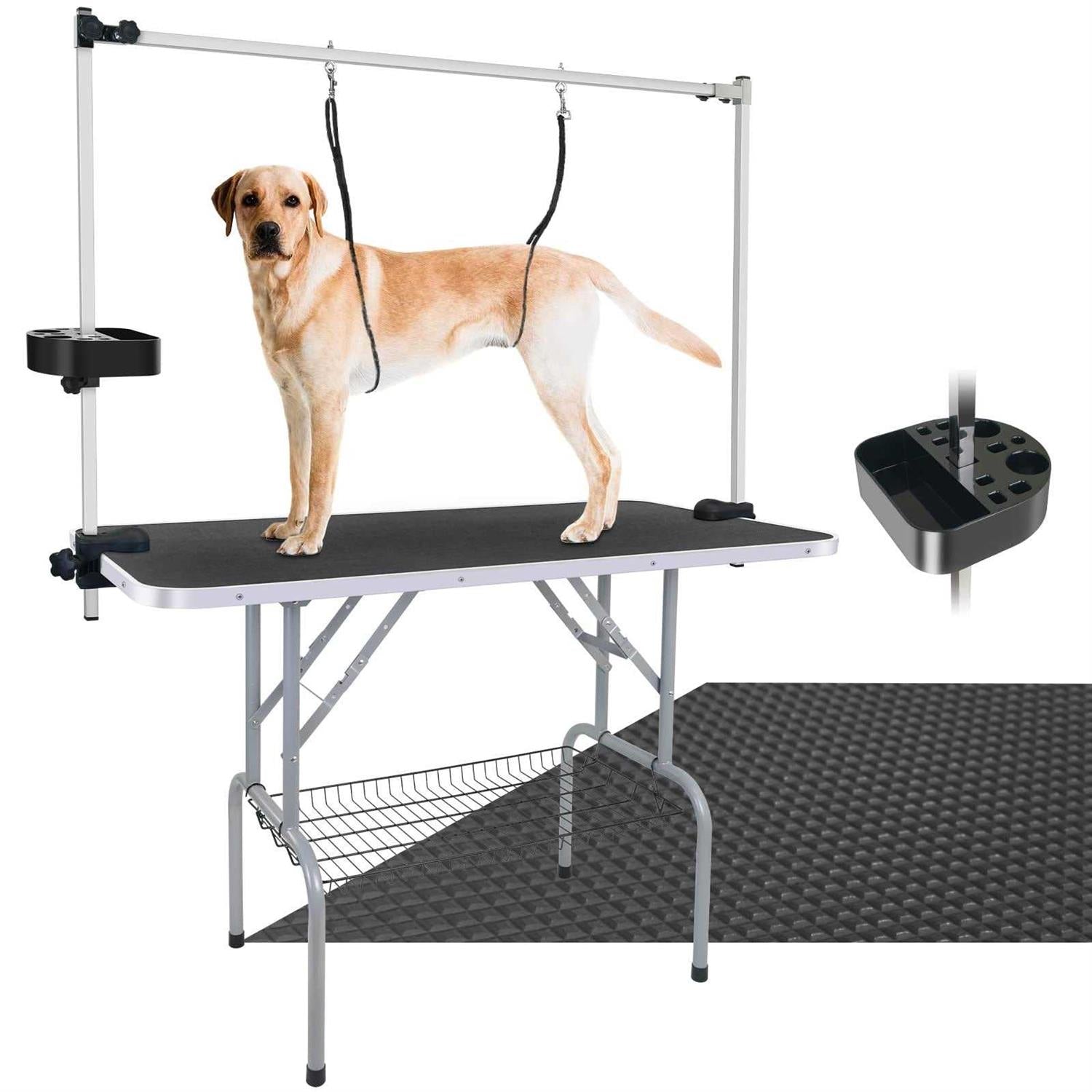 45'' Foldable Heavy Duty Dog Pet Grooming Table with Tool Holder U656