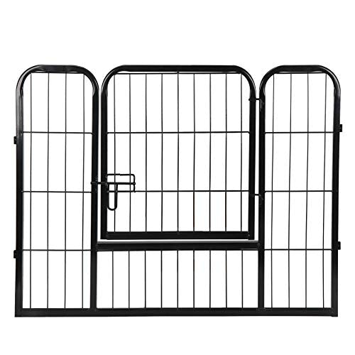 16 Panels 32 in Black Metal Pet Playpen I202