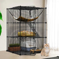 Cat Cage Cat Enclosures Cat Kennel with Extra Large Hammock W19486