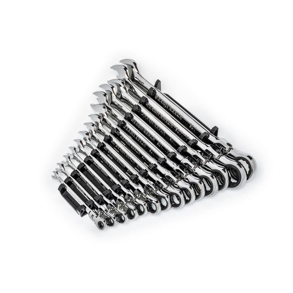 14 Piece SAE Flex-Head Combination Ratcheting Wrench Set M18440