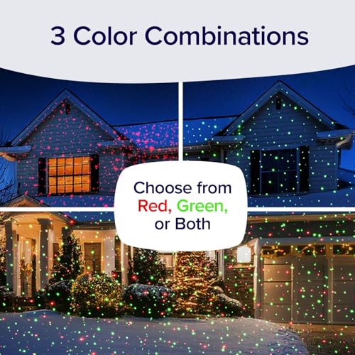 2 Pack Outdoor Christmas Laser Projector with Remote O2308