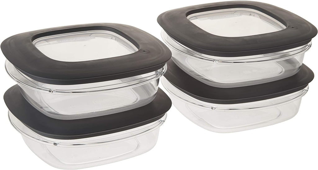 4 Pack Grey 3 Cup Food Storage Container P348970