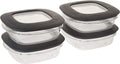 4 Pack Grey 3 Cup Food Storage Container P348970