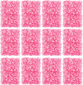 12 Pack Pink Artificial Hydrangea Floral Wall Panels 24×16" D559510