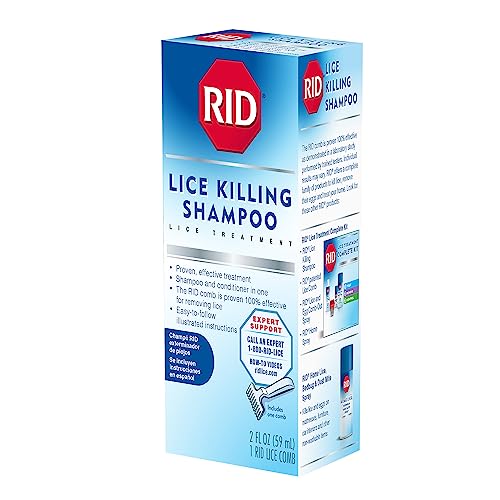 2 Fl Oz Lice Killing Shampoo with Nit Comb J6132