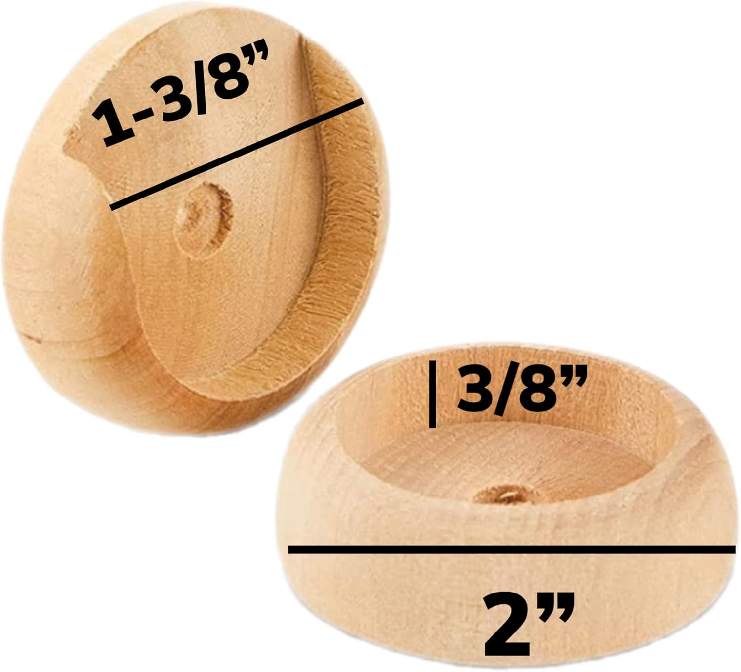 Wooden Closet Pole Sockets and Screws Closet Pole Rod Holders S764468