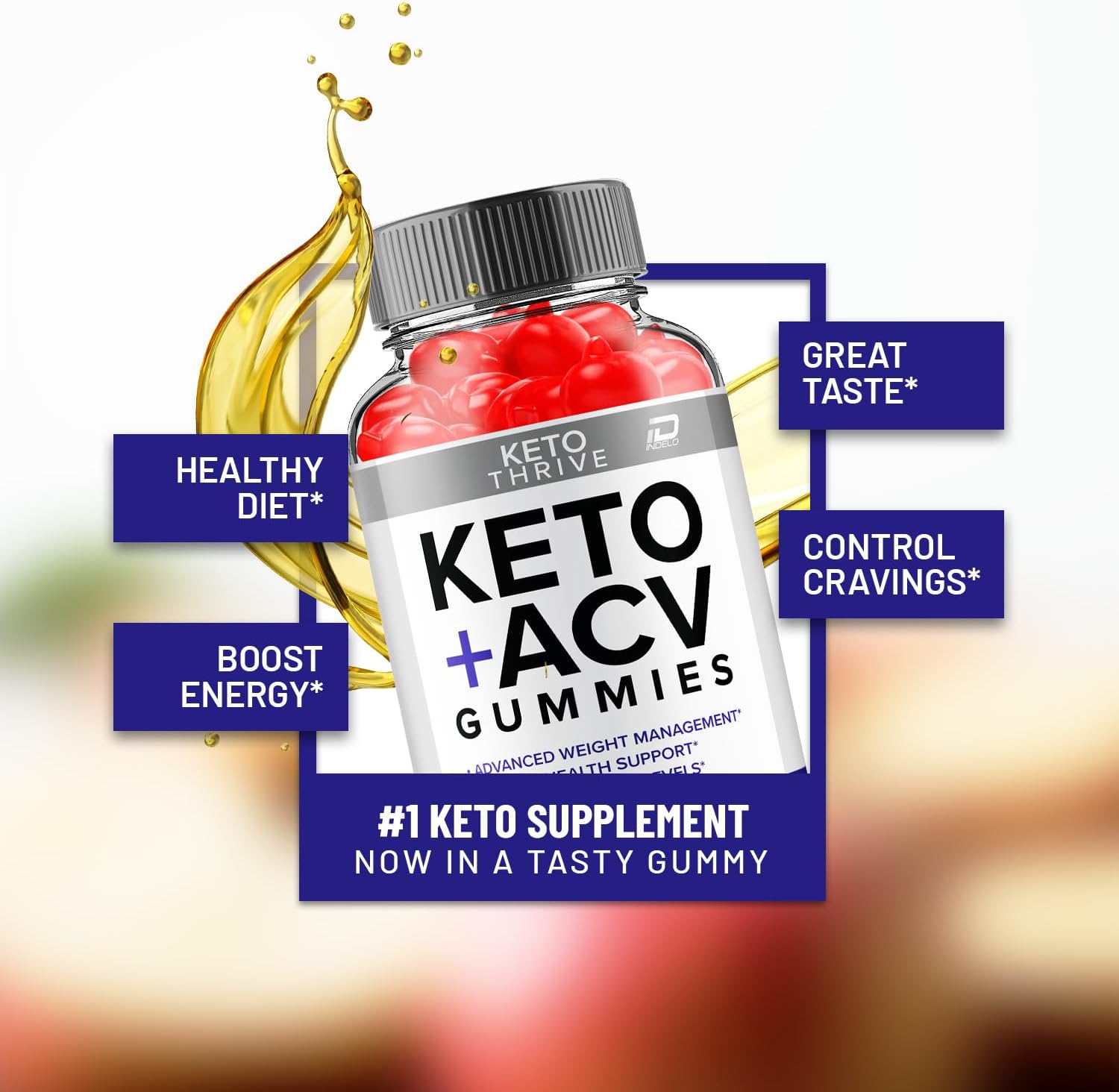 ACV Gummies (1 Pack - 60 Gummies) O100