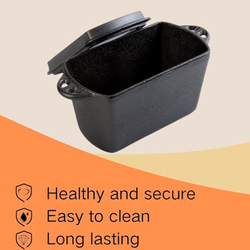 Cast Iron Bread Loaf Pan with Lid P9299